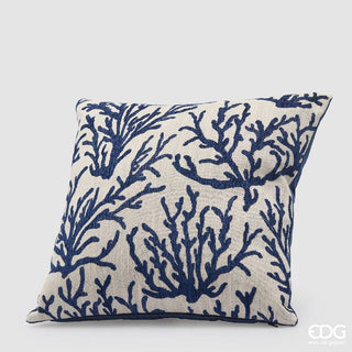 EDG Enzo De Gasperi Cuscino Coralli Quadrato 43x43 cm Blu