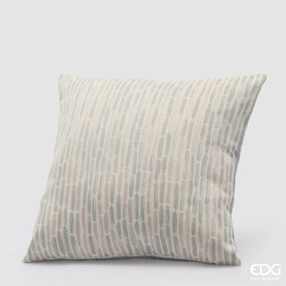 EDG Enzo De Gasperi Cuscino Linee Quadrato 43x43 cm Celeste