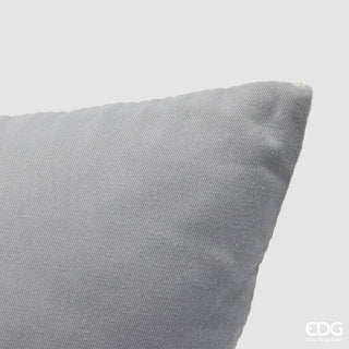 EDG Enzo De Gasperi Cuscino Linee Quadrato 43x43 cm Celeste