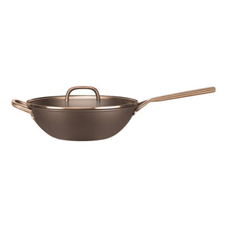 Zwilling Wok con Coperchio Milano 30 cm in Alluminio Marrone