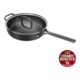 Zwilling Tegame con Coperchio Milano 28 cm in Alluminio Nero