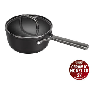 Zwilling Casseruola con Coperchio Milano 18 cm in Alluminio Nero