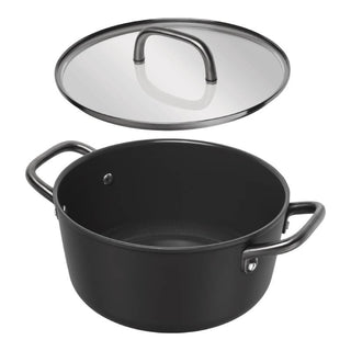 Zwilling Casseruola con Coperchio Milano 24 cm in Alluminio Nero