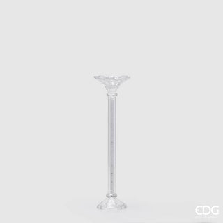 EDG Enzo De Gasperi Portacandela Crystal Fiore H40 cm