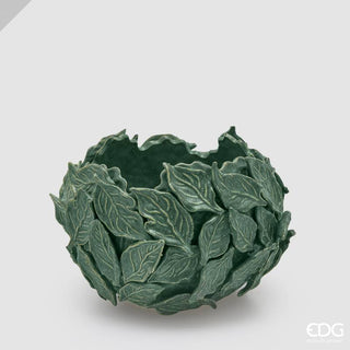 EDG Enzo De Gasperi Vaso Chakra Foglie H17 cm Verde