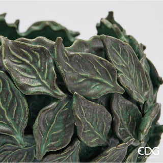 EDG Enzo De Gasperi Vaso Chakra Foglie H17 cm Verde