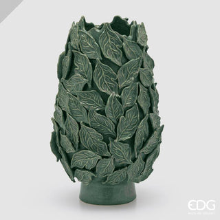 EDG Enzo De Gasperi Vaso Chakra Foglie H49 cm Verde