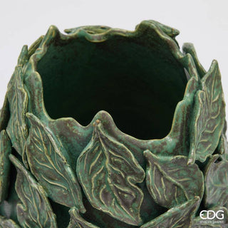 EDG Enzo De Gasperi Vaso Chakra Foglie H49 cm Verde