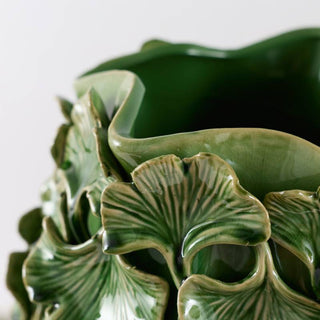 EDG Enzo De Gasperi Vaso Chakra Ginkgo Biloba H45.5 cm Verde