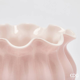 EDG Enzo De Gasperi Vaso Fleur in Vetro H20 cm Rosa
