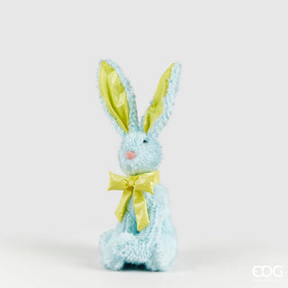 Enzo De Gasperi Decoro Peluche Coniglio H36 cm Celeste