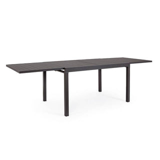 Andrea Bizzotto Tavolo Allungabile Pelagius Alluminio Antracite 135-270x90 cm