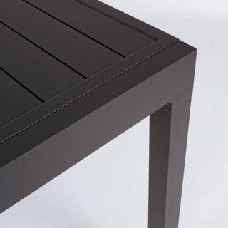 Andrea Bizzotto Tavolo Allungabile Pelagius Alluminio Antracite 135-270x90 cm