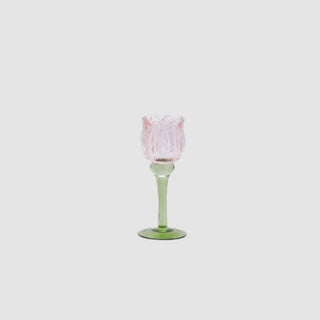 EDG Enzo De Gasperi Portacandela Tulipano H19 cm Rosa