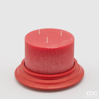 EDG Enzo De Gasperi Candela Dorica H10 D15 cm Rossa