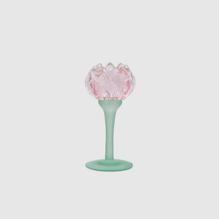 EDG Enzo De Gasperi Portacandela Ninfea H17,5 cm Rosa
