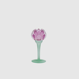 EDG Enzo De Gasperi Portacandela Ninfea H17,5 cm Viola