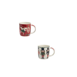 Galbiati Set 2 Tazze Mug Fatina e Schiaccianoci 365 ml