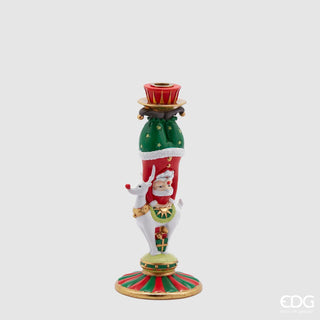 EDG Enzo De Gasperi PortaCandela Babbo Circo H31 Cm