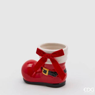 EDG Enzo De Gasperi Vaso Natalizio Scarpone H19 cm