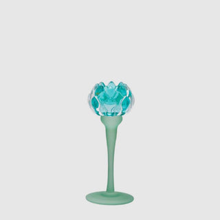 EDG Enzo De Gasperi Portacandela Ninfea H20 cm Azzurro