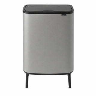 Brabantia Bo Touch Hi 2 Bucket Bin 30L Mineral Grey