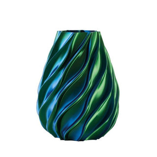 Melaverde Vaso Twist Diamante H26 cm Smeraldo