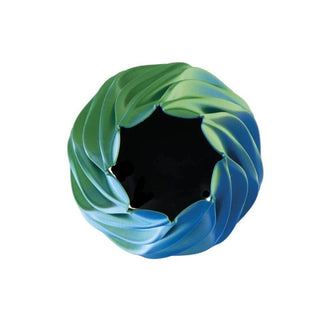 Melaverde Vaso Twist Diamante H26 cm Smeraldo