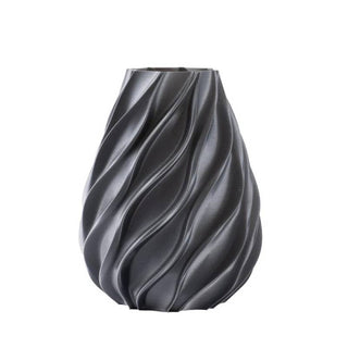 Melaverde Vaso Twist Diamante H21 cm Grigio Glitter