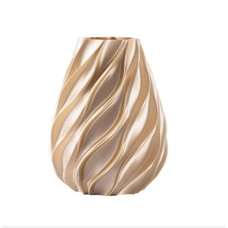 Melaverde Vaso Twist Diamante H21 cm Champagne