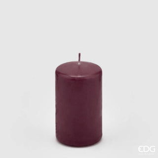 Enzo De Gasperi Candela Classic Moccolo H10 cm Rosso Scuro