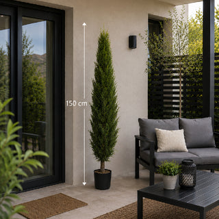 Gasper Thuja Emerald Plant with H150 cm Green Pot