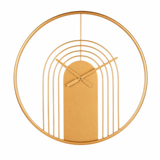 L'Oca Nera Orologio da Parete D60cm in Metallo Oro