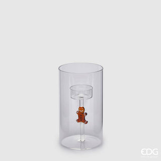 EDG Enzo De Gasperi Portacandela Cilindro Marzapane H16 cm