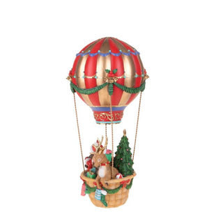 Bianchi Dino Decorazione Babbo Natale su Mongolfiera 43 cm