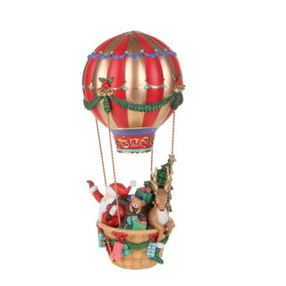 Bianchi Dino Decorazione Babbo Natale su Mongolfiera 43 cm