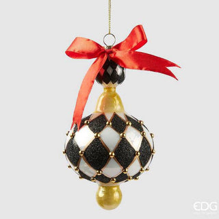 EDG Enzo De Gasperi Decorazione Trottola H15 cm in Vetro