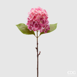EDG Enzo De Gasperi Ramo Artificiale Ortensia H80 cm Rosa Scuro