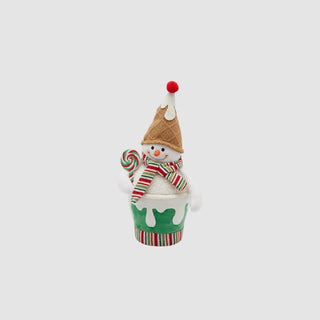 EDG Enzo De Gasperi Decorazione Natalizia Pupazzo di Neve H35 cm