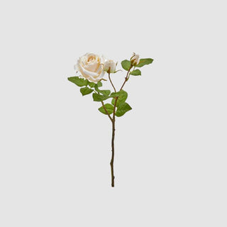 EDG Enzo De Gasperi Ramo Artificiale di Rosa Elis Rex H48 cm Bianco