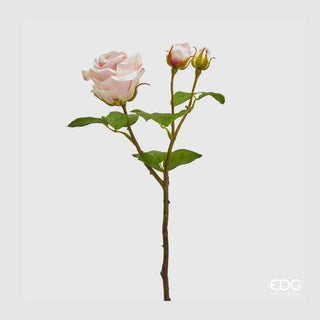 EDG Enzo De Gasperi Ramo Artificiale di Rosa Elis Rex H48 cm Rosa