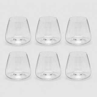 EDG Enzo De Gasperi Set 6 Bicchieri Tumbler Grace in Vetro Trasparente
