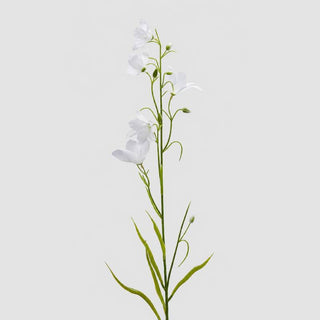 EDG Enzo De Gasperi Ramo di Campanula con Foglie H70 cm Bianco
