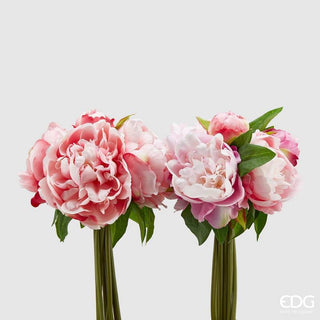 EDG Enzo De Gasperi Set 2 Bouquet di Peonia Olis H30 cm