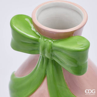 EDG Enzo De Gasperi Vaso Fiocco Anfora H23 cm Rosa