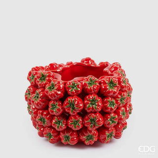 EDG Enzo De Gasperi Vaso Chakra Pomodoro H24,5xD36,5 cm