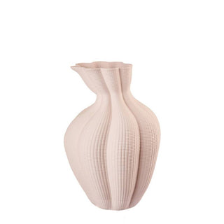 L'Oca Nera Vaso Alto in Porcellana Ø25 H38 cm Rosa Antico