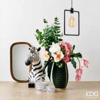 EDG Enzo De Gasperi Lampadario Brass Rettangolare h38 cm Nero