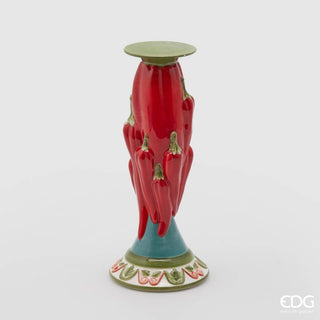 EDG Enzo De Gasperi Portacandele Peperoncino H30 cm