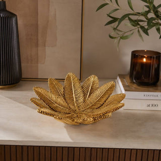 EDG Enzo De Gasperi Piatto Foglia D21 cm Oro